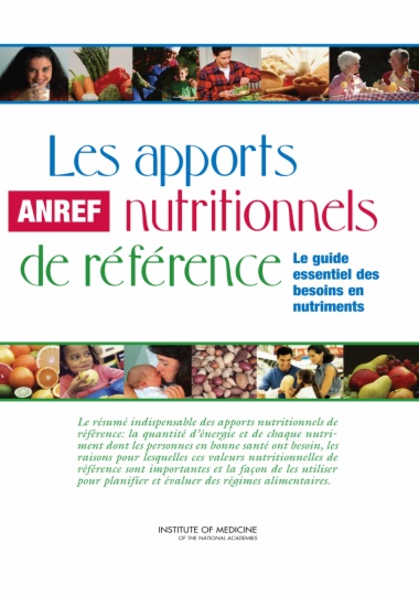 Les apports nutritionnels de référence