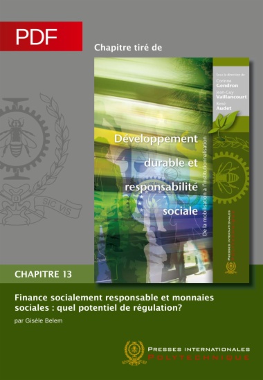 Développement durable et responsabilité sociale, chapitre 13