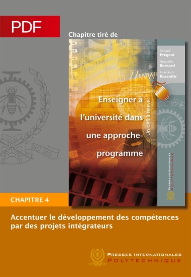 Enseigner à l'université dans une approche-programme, chapitre 4