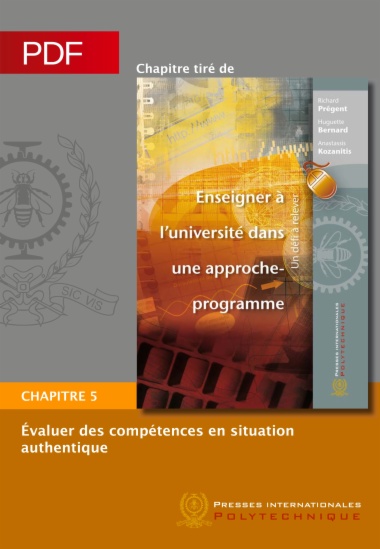 Enseigner à l'université dans une approche-programme, chapitre 5