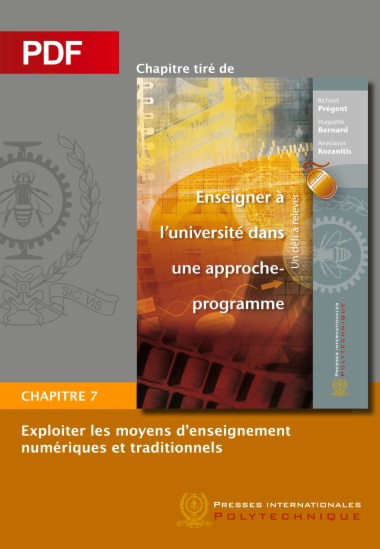 Enseigner à l'université dans une approche-programme, chapitre 7