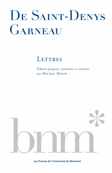 De Saint-Denys Garneau : Lettres